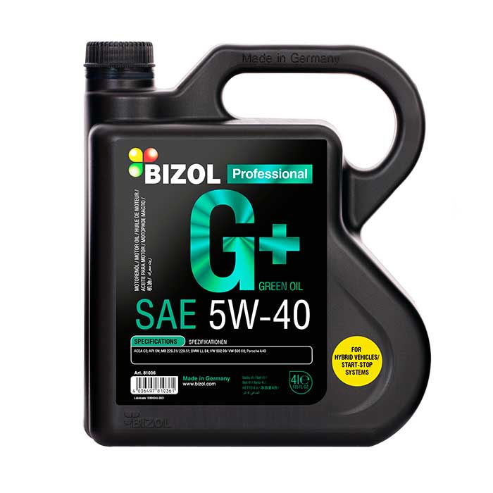 �������� ����� BIZOL Green Oil G+ 5W-40 (4_�����)