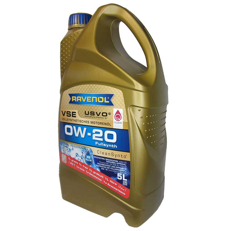 �������� ����� RAVENOL VSE 0W-20 (5�) ����� 5 �� ���� 4-�