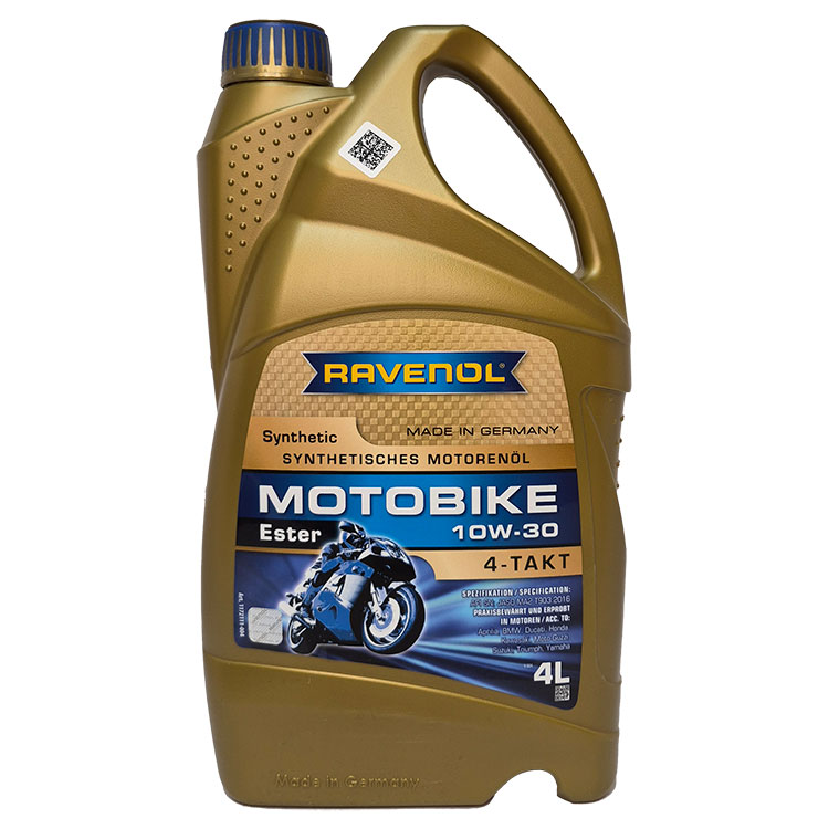 �������� ����� Ravenol Motobike 4-T Ester 10W-30 (4_�����)