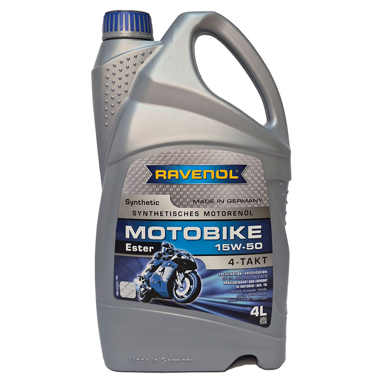 �������� ����� Ravenol Motobike 4-T Ester 15W-50 (4_�����)