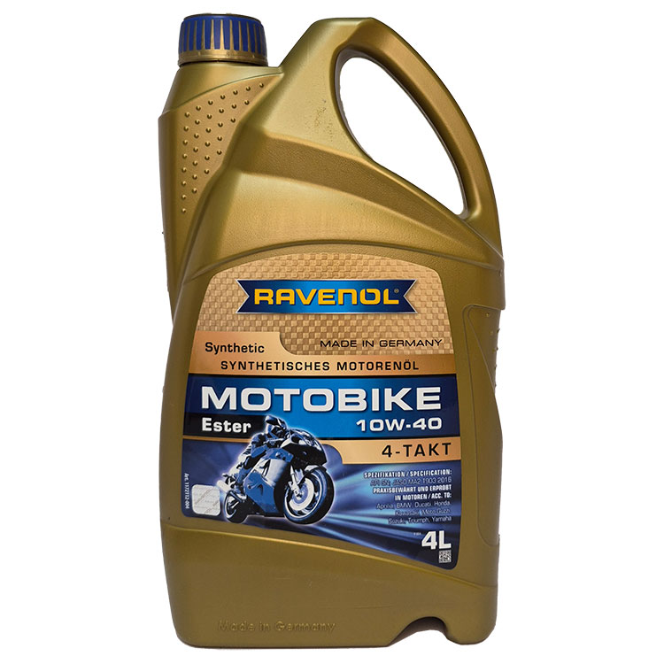 �������� ����� Ravenol Motobike 4-T Ester 10W-40 (4_�����)